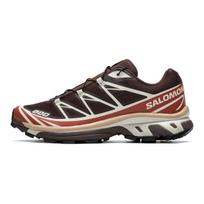 SALOMON XT 6 Fabric Cushioning Slip Resistant Low top Casual Trail Running Training City Commuting Running Shoes Unisex 477375 44 beige
