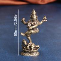 Vintage Brass Four Armed Buddha Statue Home Decoration Bronze Carving Crafts for Statue of God Antique Home Decor Items Gift gray