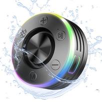 Waterproof Shower Speaker with Suction Cup/RGB Light Bluetooth-Compatible 5.2 Stereo Subwoofer for Bathroom Party Travel Outdoor China Mainland
