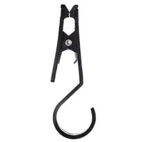 Multipurpose Tent Hook Clip Metal Spring Clip ABS Texture for Camping Hanging Lights Towels and Outdoor Equipment black