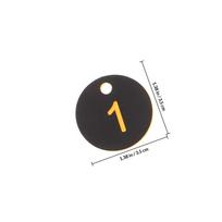 100Pcs Plastic Numbered Discs Round Key Tag Number Plates for Dorm Luggage Bag Locker Keys Daily Use Versatile Easy Attach juoda