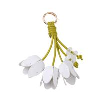 Tulip Shape Bag Charm Leather Like Decorative Charm Fashion Flower Keyring  Bag Decor balta