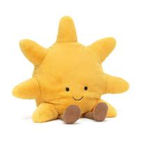 Žaislinė lėlė Saulutė - Super minkšta, odai draugiška medžiaga patogiam prisilietimui 45cm yellow