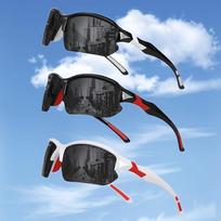 3 Pairs Unisex Polarized Sunglasses, for Outdoor Sports, Cycling, Running, Fishing, Driving, Golf. white