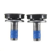 Bike Hexagon Crankset Nuts Crank Arm Bolts Bike M8 Screw Bottom Bracket Screw Hexagon Bottom Nuts 2 pieces black
