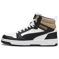 PUMA REBOUND Abrasion Resistant High top Skateboard Shoes Unisex Black White 392326-22 41 balta