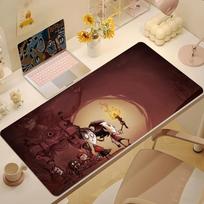 D-Don't Starve Mouse Pad Non-slip Thickened MousePad Large Writing Lockedge Gaming Cushion Office Student 30cmx80cm(11.8x31.5inch) beige