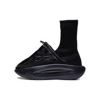 Li Ning Cloud Travel Pūkuotas audinys Lengvi Didelio elastingumo Neslystantys Kvėpuojantys Laisvalaikio Aukštakulniai Sportbačiai Moteriški sportbačiai Juodi AZGS146-6 35 black