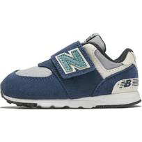 New Balance 574 New-B Velcro Mažylių Tamsiai Mėlynos Sielos Pilkos Kūdikio Sportbačiai Mėlyni NW574SOA 21 gray