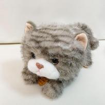 Pliušinis žaislas Han katė tinginio raštas katės mylėtojo vaikiška dovana spaudžiama lėlė lova modeliavimo lėlė miela japoniško stiliaus 35cm pilka spalva