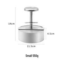 Stainless Steel Burger Press white
