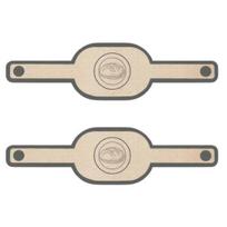 2Pcs Silicone Bread Sling for Dutch Oven Heat-resistant Bread Baking Mat Reusable Bread Sling with Long Handle to Transfer Sourdough Ellipse beige
