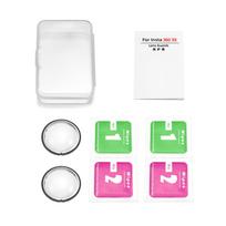 PC Lens Guards for Insta360 X5 Camera Anti-Scratch Protector Cover Rotating Protective Len Protective for Insta360 X5 Accessory white