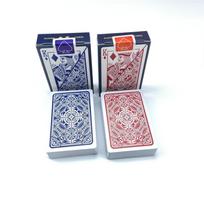 2pcs/Lot Resin Playing Cards Water-Resistant Poker Cards Baralho Texas Hold'em Narrow Brand PVC Pokers Board Games 2.28*3.46 I Practical Use blue