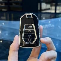 Auto Keyless For Isuzu Mu-X X Series Dmax D-Max X-Terrain Pickup Truck Tpu Car Key Case Remote Control Shell Fob Protector Cover gray
