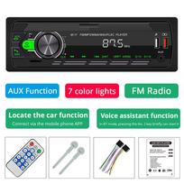 New Car Radio Bluetooth 1Din MP3 Player FM AUX TF Radio Stereo The Car-Finding Function of The Mobile APP and Voice Assistant 12V Bluetooth Hands-free M11 juoda