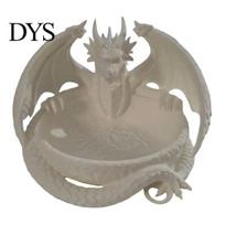 Gothic Home Decor 3D Printed Dragon Jewelry Tray, Fantasy Catchall, Key Handmade Resin Alternative Holder, Medieval Desktop Storage Gift for Fans Mini balta