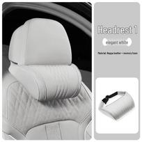 Suitable for 2026 Mercedes-Benz, Honda, Toyota: Memory Foam Car Headrest & Lumbar Support. Standard black