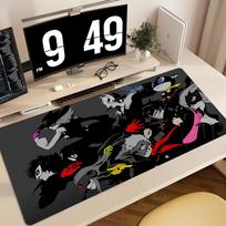 Desk Mat Gamer Mousepads P-persona 5 Pc Mouse Pad Office Desk Pads Large Mousepad Non-slip Mouse Mats For Computer gift XXL 30cmx60cm(11.8x23.6inch) gray