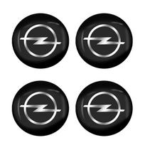 4Pcs 56mm Car Wheel Stickers Center Hub Cap Car Emblem Badge Decal For Opel Insignia Astra G J F K Vectra C H Corsa C B D Omega wzjn06 black