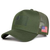 Unisex Amerikos Vėliavos Siuvinėjimo Beisbolo Tinklinės Kepurės Pavasario Ir Vasaros Lauko Reguliuojamos Atsitiktinės Kepurės Apsauginė Nuo Saulės Kepurė Sportinė Kepurė armijos žalia spalva