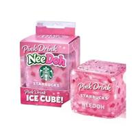 Dr Pepper x NeeDoh Malonus kubas Squishy Streso mažinimo žaislas, minkštas spaudžiamas Fidget kubas vaikams ir suaugusiems, nerimo mažinimo sensorinis žaislas pink