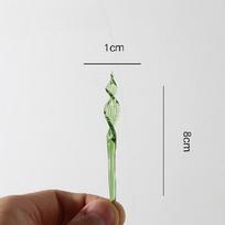 Tulip Glass Flower Handmade Simulation Bouquet Eternal Flower Creative Art Desktop Decoration beige