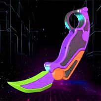 3D Printed Gravity Folding Claw Carrot Knife Safe Blunt Edge Stress Relief Sensory Fidget Toy for Teens Adults Party Favors Gift purple