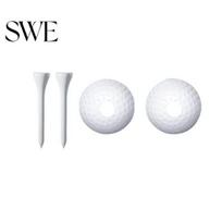 Safe Gender Reveal Option Golf Ball with Tee Exploding Assured Quality Set Powder Explosion Announcement Party Themed Decoration Supplies D white