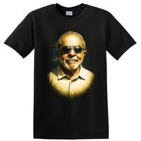 Luiz Inácio Lula da Silva Portrait T Shirt Political Leader Retro Art Tee 4XL black