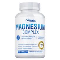 Magnesium Complex Capsules 120 Count 1000mg — Muscle Function, Bone Health, Mineral Support, Daily Wellness 120*1