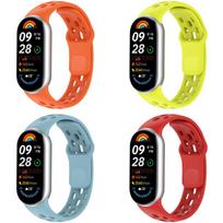 Originalus pintas apyrankių dirželis skirtas Xiaomi Mi Band 8 NFC odiniam nailoniniam laikrodžio dirželiui išmaniesiems laikrodžiams Laikrodžių apyrankės MI Band 8 nešiojamiems priedams MiBand 8/9/10 yellow