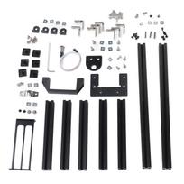 DIY Computer Motherboard Case Rack Heat Dissipation Vertical Open Aluminum Frame Chassis Rack DIY Open Chassis Frame gray