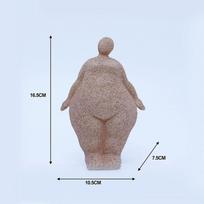 Fat Girl Yoga Figures Statue Desk Decoration Ornaments Fat Woman Dancer Abstract Character Resin Sculpture Room Aesthetic Decor gray