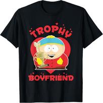 South Park Valentine's Day Cartman Trophy Boyfriend T-Shirt XXXL juoda