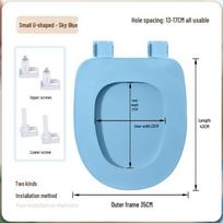 EVA Foam Universal Toilet Seat Cover gray