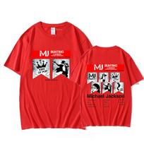 Michael Jackson T-shirt 100%Cotton High Quality Unisex Tee-shirt Short Sleeve Graphic Tshirt Camiseta Hombre Soft Clothing  Band T-shirt summer Tops XS（old）