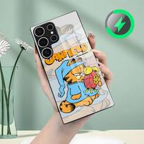 Anime Cute B-GaRFieldS-S Phone Case For Samsung S26 S25 S24 S23 S22 S21 S20 Edge Ultra Plus FE For Magsafe Glass Case Galaxy S25 FE white
