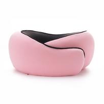 Custom Logo Memory Foam Travel Neck Pillow: U-Shaped Support for Airplane Journeys Pillow Only rožinė