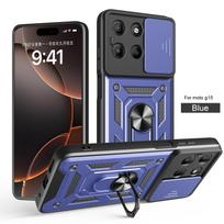 For Motorola G67 Case Moto G77 G67 Power G57 Power Cover Magnetic Ring Holder Armor Phone Case Slide Camera Protect Back Cover Motorola Moto G67 gray
