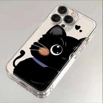 Funny Black Cat Couple Case For Honor 90 MAGIC 7 Lite X8C X6C X9D X7D X9A X9B X8B X7B X7A Nova 5T P30 Pro Soft Cute Cover Honor X7B white