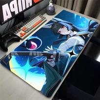 Large Mousepad x Hoshimi Miyabi Zenless Zone Zero Mouse Pad Keyboard Extended Carpet Gaming Accessories Anime Desk Mat Rug 800x300x2mm blue