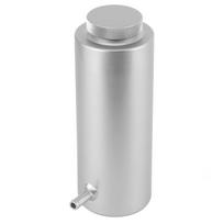 3x7.5in Radiator Coolant Oil Catch Can Overflow Tank Bottle Aluminium Alloy Universal 800ml/27ozSilver Length: Approx. 193mm/7.5in