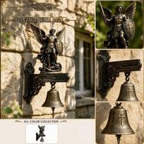 Senovinis dervos sieninis kabantis varpelis Dekoratyvus durų skambutis sodui namų dekoravimui One Size