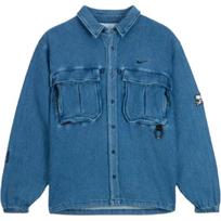 Nike X Nocta Opalinis Lelijų Lapo Džinsinis Marškinys FZ3261-486 XL mėlyna