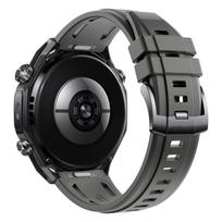 22mm Universal Silicone Strap for Huawei GT6/6 Pro/5/5 Pro/4/3/2 46mm Sport Press-Quick Releas Wristband for Huawei Ultimate 2 Ultimate 2 1 black