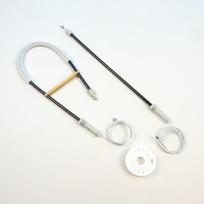 EWR5636 Galinis kairysis elektrinio lango keltuvo reguliatoriaus remonto rinkinys Ford Focus MK2 II Cabriolet 2006-2010 1517666