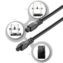 3D Printer Extension Cable Fit for Anycubic Kobra 3 3 Max S1 3D Printer 1m Length 4 Pin 22AWG Extension Cord with Magnetic Ring gray