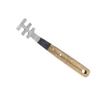 Heat-Resistant Grill Grate Lifter Anti-Scald Long Handle Oven Mesh Puller Comfortable Grip Stainless Steel BBQ Lifting Gripper gray