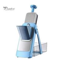 Adjustable Kitchen Mandoline Multifunctional Vegetable Slicer, Thickness 0-8mm Slicer with Food Grater 4 Blades & Container, Cutter for Potato juoda